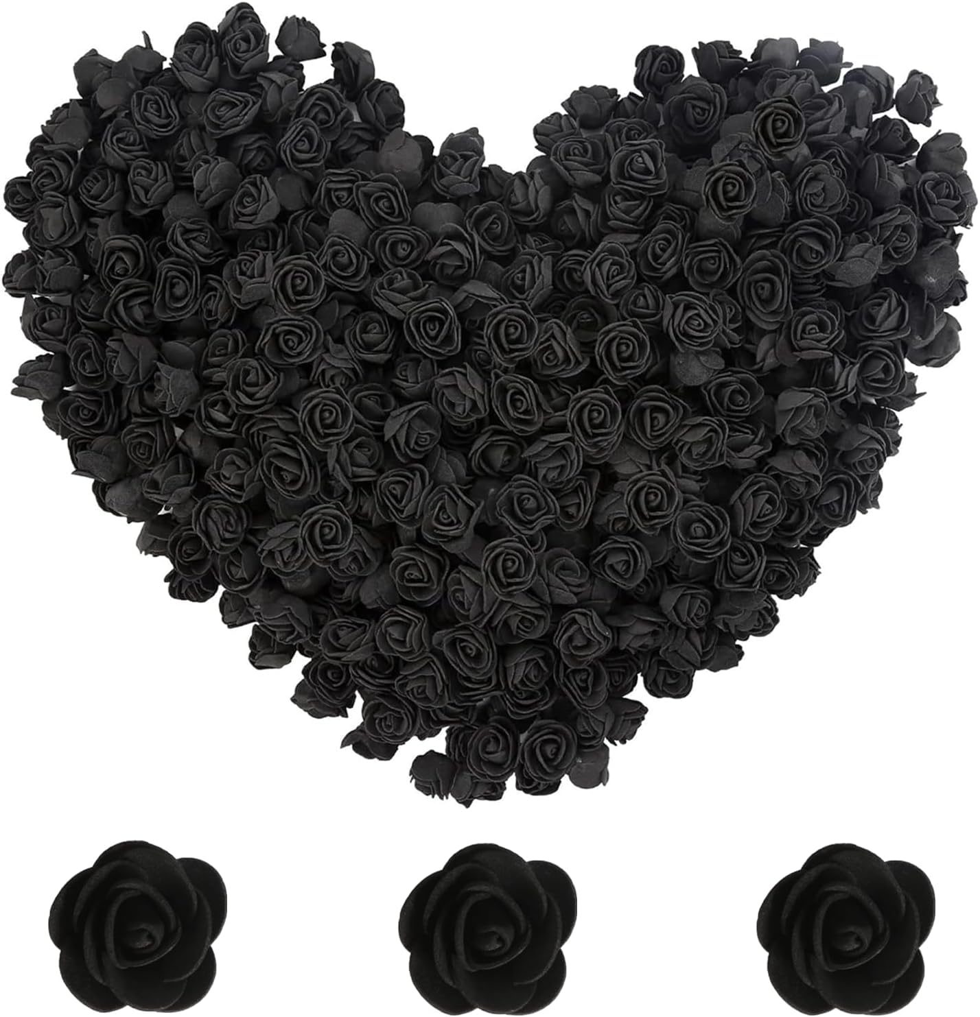 Taoyanmo 144Pcs Mini Roses Artificial Flower Realistic Flower for Accessories Bridal Hair Clips Headbands Dress Bridal Bouquets