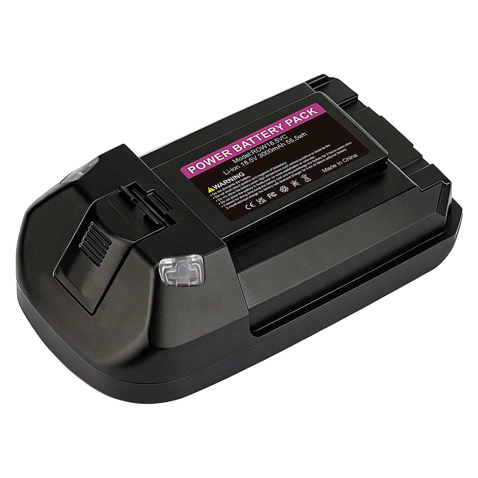 18.5V 3000mAh Batteria di ricambio per Rowenta X-PERT 6.60, Compatibile con Tefal & OBH Nordica, RH6821 RH6838 TY6837 EO6838, Ricambio batteria per aspirapolvere senza filo ZR009703
