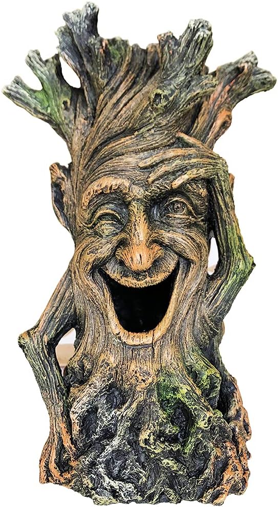 SLOCME Aquarium-Baumstatue-Dekoration – lebensechte Baumskulptur, Fische können durch das Stammloch schwimmen SLOCME Aquarium-Baumstatue-Dekoration – lebensechte Baumskulptur, Fische können durch das Stammloch schwimmen