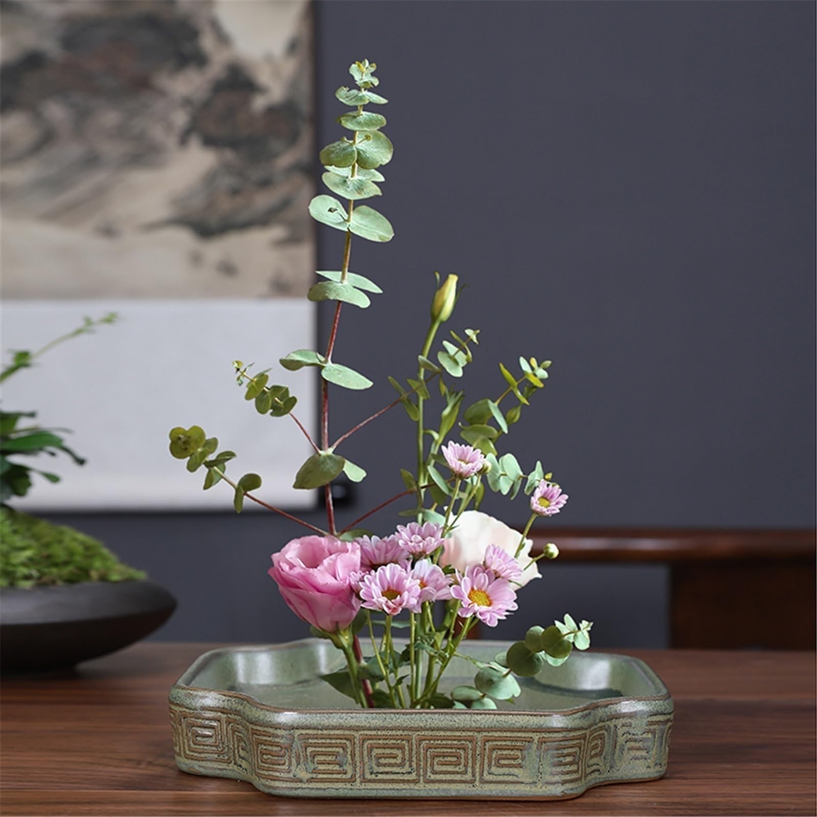 Sottovasi per Fiori Vassoio in Ceramica con piattino for Fiori antichi Imitazione Vaso