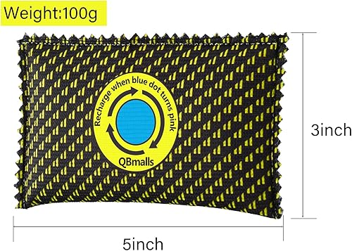 Miniatura 2 de Paquete de 5 desecantes recargables de 3.53 oz, absorbente de humedad para almacenamiento, cajas fuertes para armas, caravanas y automóviles,
