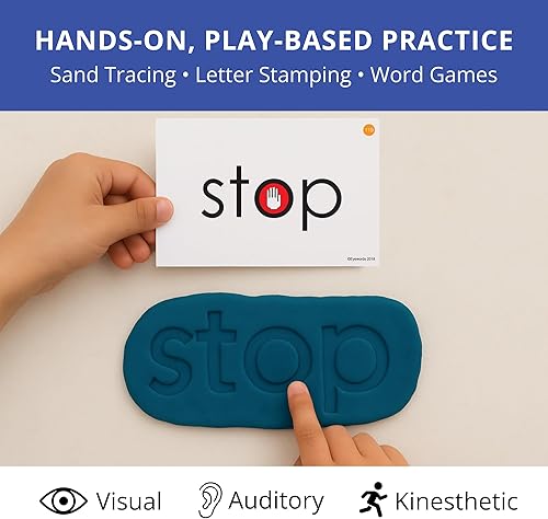 Miniatura 4 de Juego de 3 tarjetas flash multisensoriales con palabras de vista y fonética, juego 3 (palabras de alta frecuencia 101-150) - aprendizaje