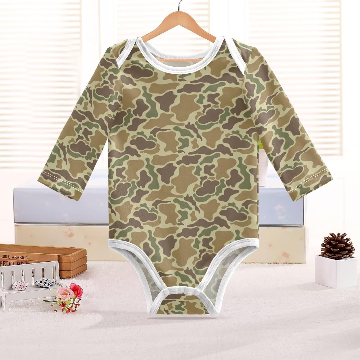 Unisex Baby Bodysuit Long Sleeve Newborn Infant Outfit Soft Cotton Romper Baby Clothes for Boy Girl 0-24 Months