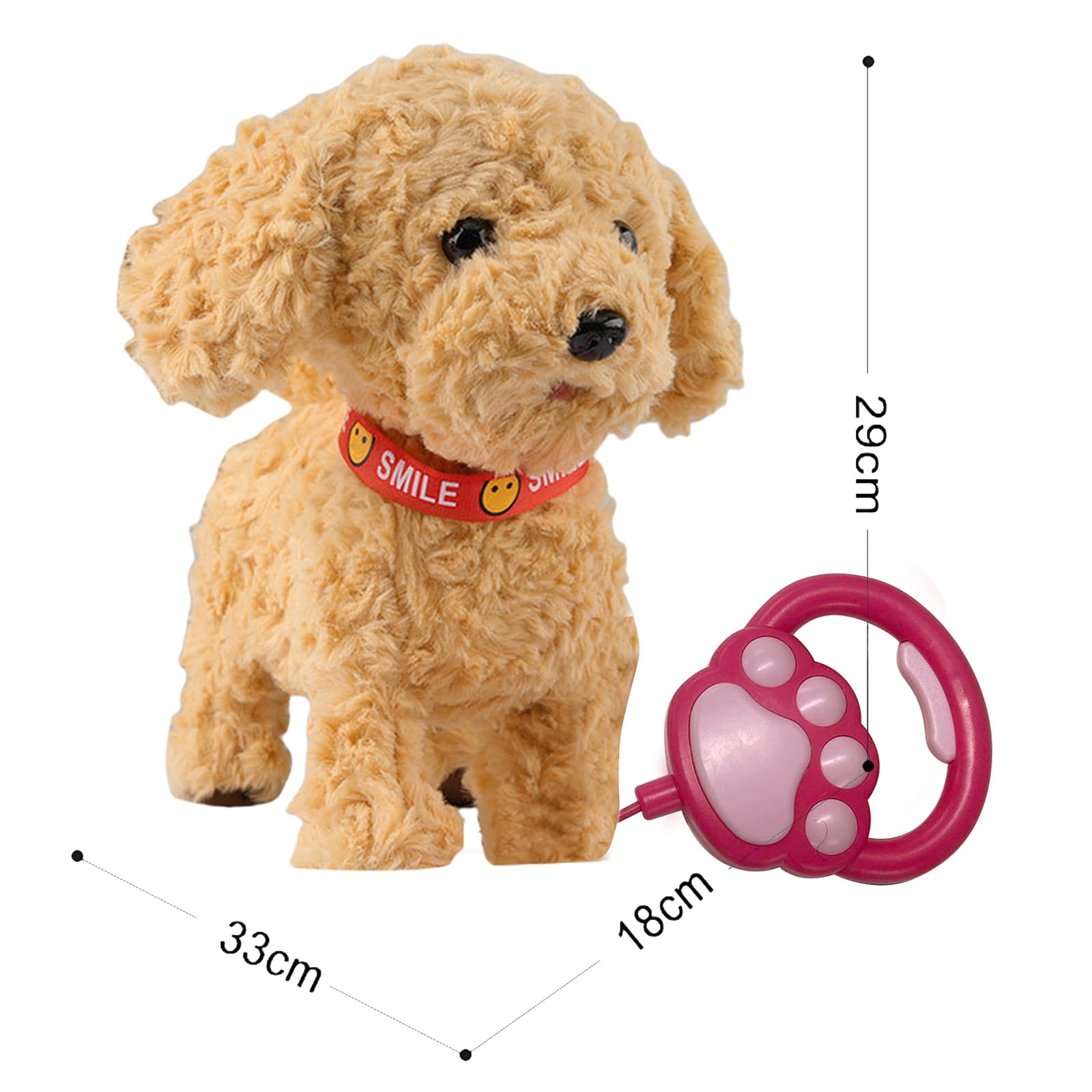 Robot Cane Wuffy 2026 Con Cucciolo Artificiale Insonne Vivente, Giocattolo Morbido per Bambini, Finge Di Vestirsi, Cucciolo Realistico di Peluche Con Telecomando e Guinzaglio