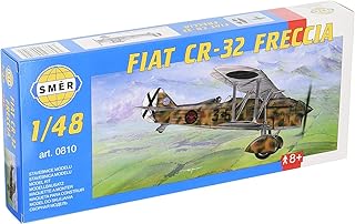 Semar SMC48810 1/48 WWII Italian Air Force Fiat CR-32 Fletchia Biplane Fighter Plane Plastic Model