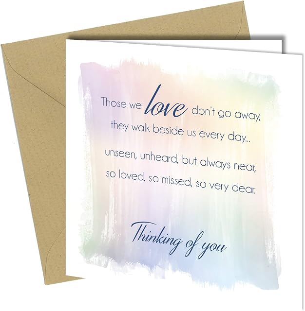 Sympathy Card Bereavement Condolence Sorry For Loss Mourning Thinking you #1488