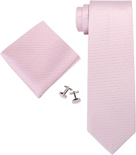 Landisun Herren Solid Krawatten Set