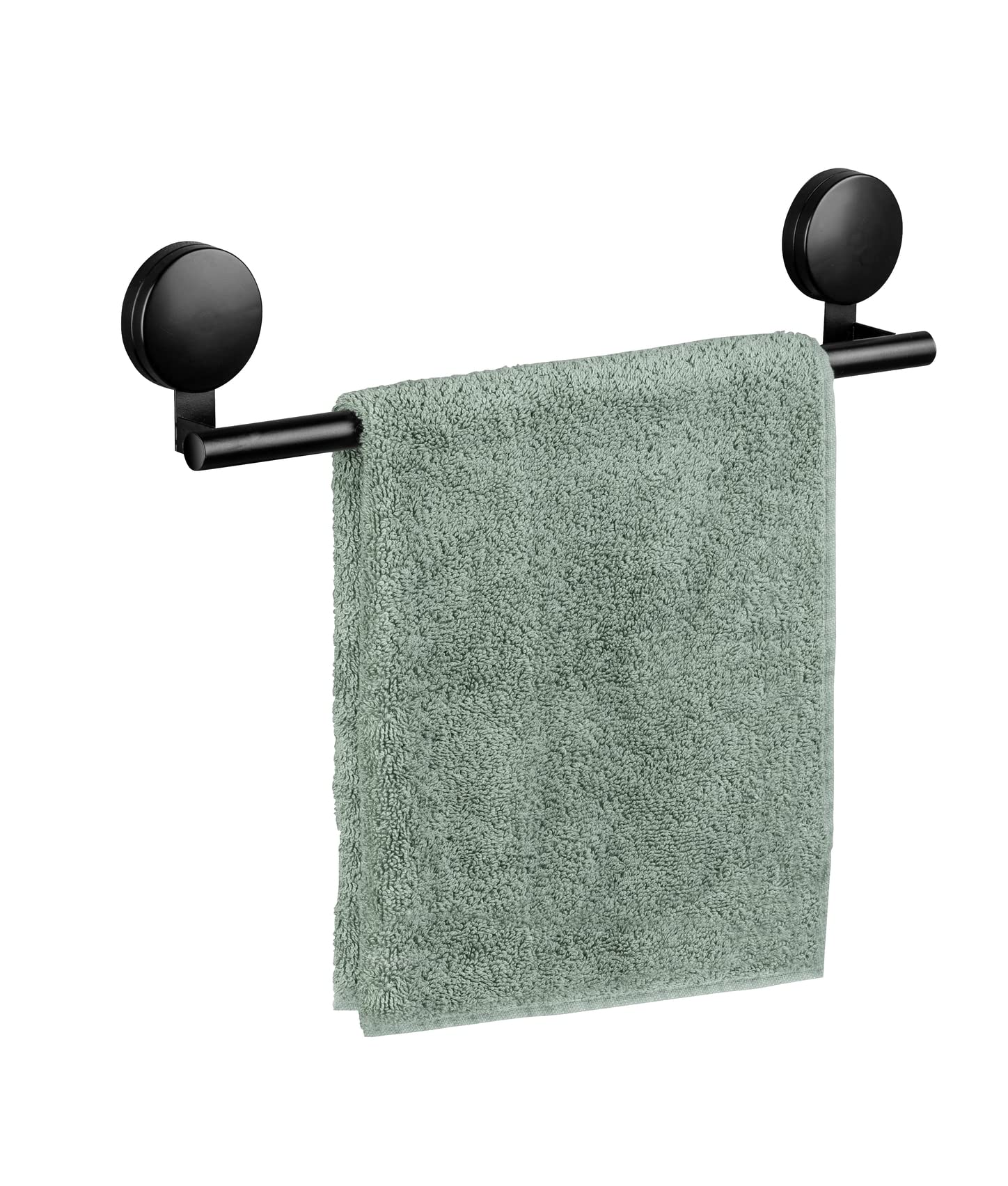 WENKO Static-Loc® Plus Pavia drążek na ręczniki kąpielowe, uchwyt na ręczniki, mocowanie bez wiercenia, bezpieczny chwyt dzięki statycznej przyczepności na gładkich, nieprzepuszczających powietrza