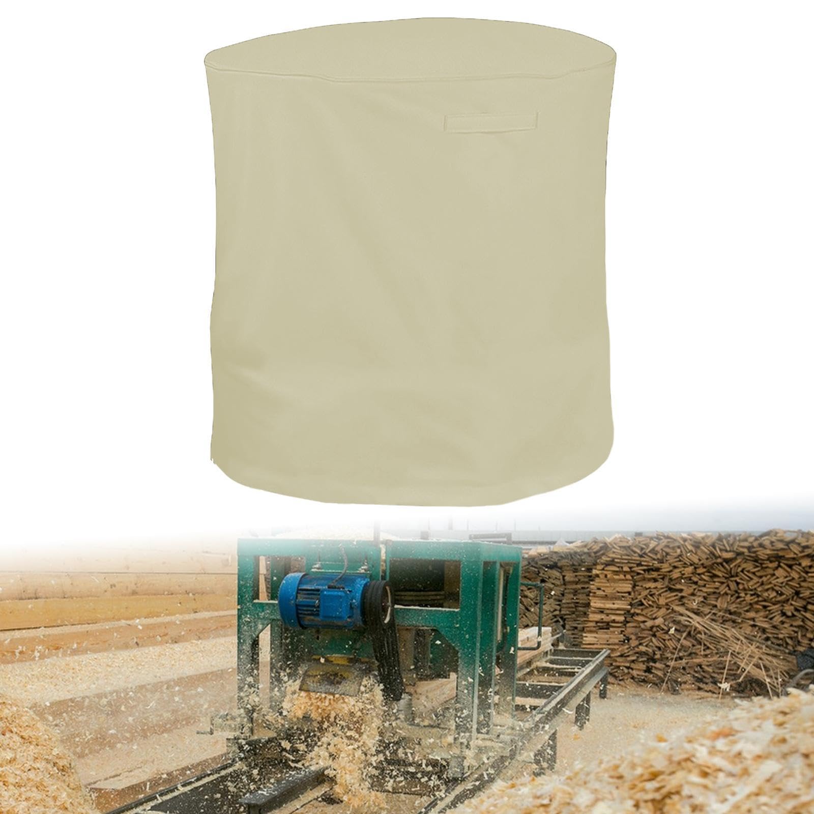 Funda para Trituradora de Ramas, Funda para Trituradora de Hojas, Funda para Trituradora de Hojas Fabricada Oxford Impermeable Y a Prueba de P, Beige