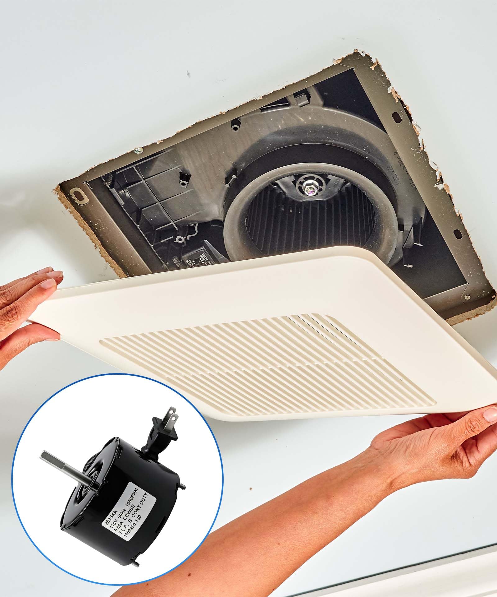26754A 26754 Gebläsemotor 115V 60Hz 0.85A Ersatz für NuTone Vent Fan Motor JA2M357 S26754SER 26754 26755 Badezimmer Lüftung Abluftventilator