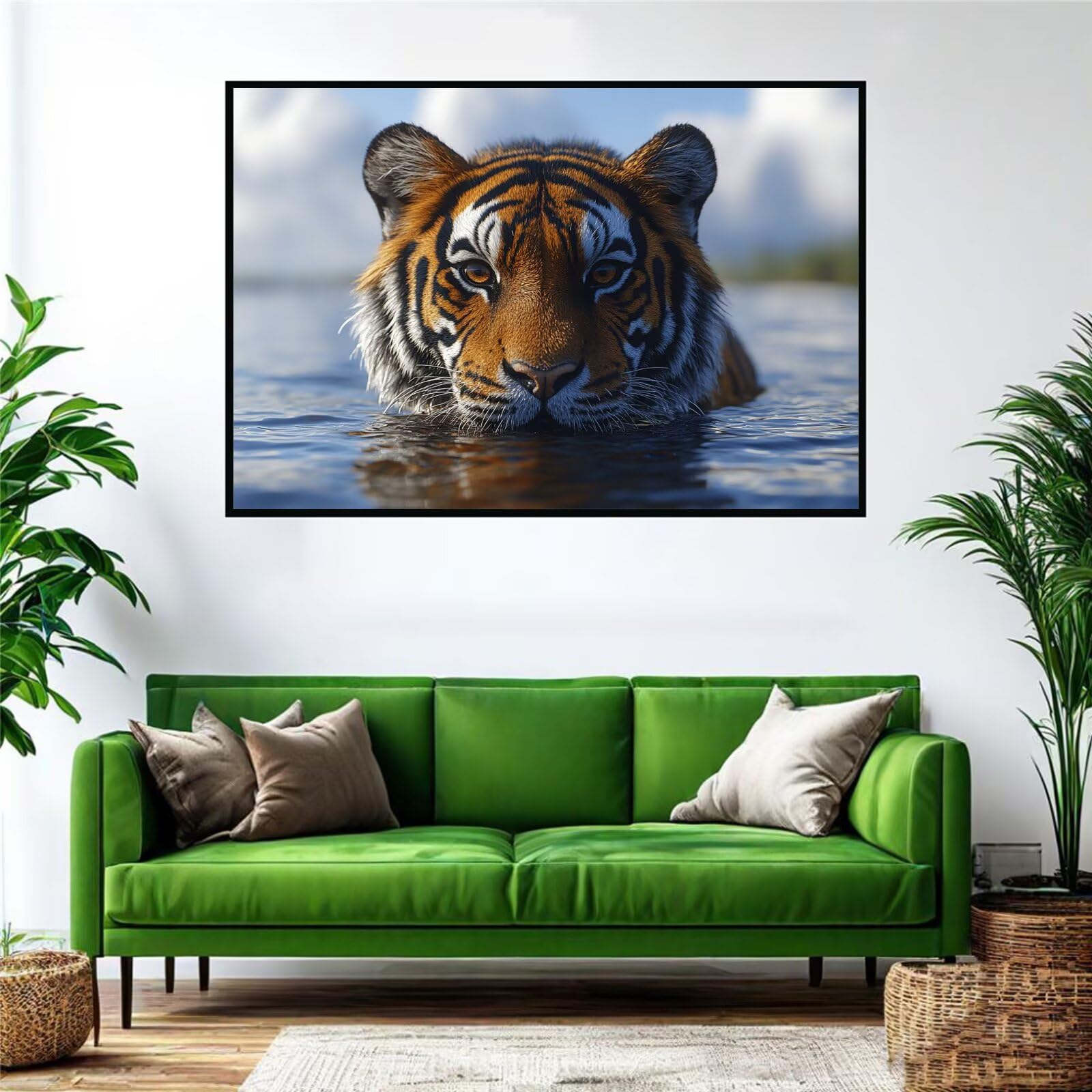Tiger Puzzle 1500 Teile Erwachsene Klassische Puzzles Tier Jigsaw Anspruchsvoll Impossible Schwer Pädagogisches Spielzeug Kinder Holzpuzzlem Groß Puzzlespiel Geeignet für alle Altersgruppen P-949