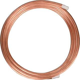 Copper Tubing 3/8" OD x 5/16" ID x 10 Ft - 1/32" Wall Thickness, 99.9% C12200 Refrigeration ACR Seamless Round TP2 Pure Soft Coil Copper Tubing for Propane HVAC System Refrigerator Industry DIY
