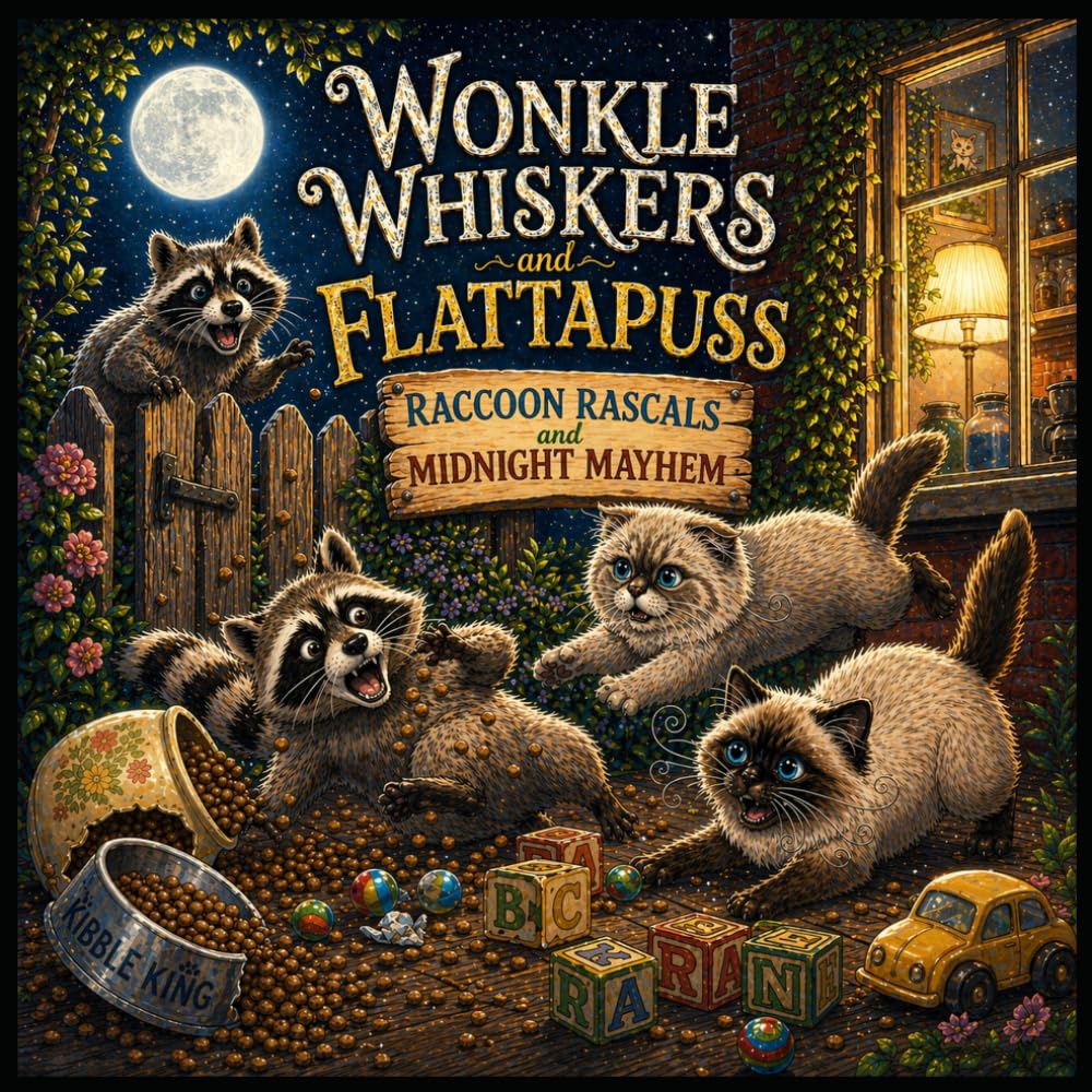Wonkle Whiskers and Flattapuss: Raccoon Rascals and Midnight Mayhem