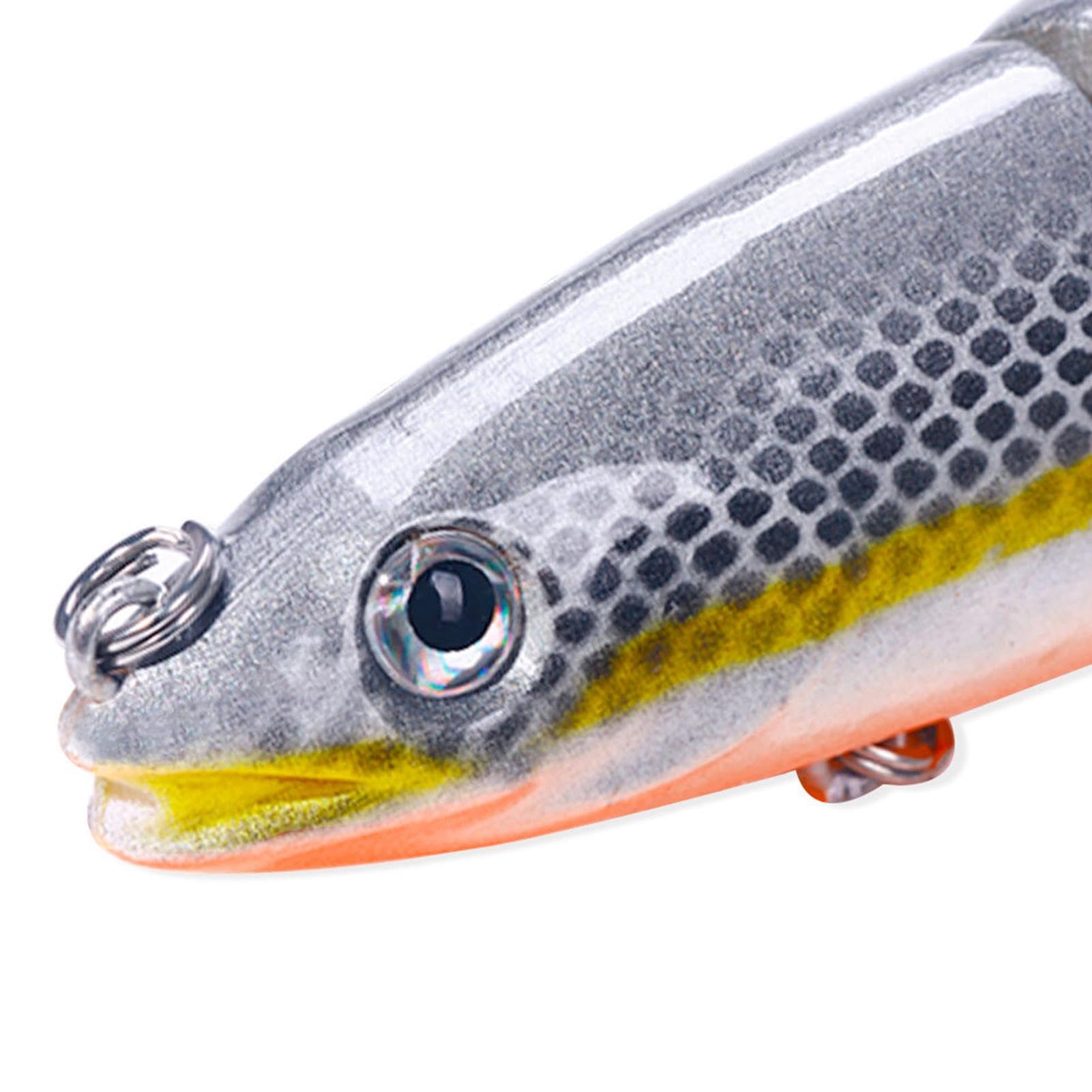 Swimbait snodati multipli, Swimbait snodati | Esche da pesca multifunzionali,Swimbait snodato a 8 sezioni per Crappie, esche da nuoto realistiche per la pesca alla spigola in acqua e salata