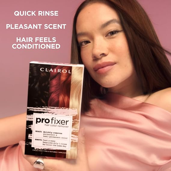 Clairol Pro Fixer Hair Color Remover Kit | Remove Permanent and Non-Permanent Color | Quick and Easy With Only 1 Rinse