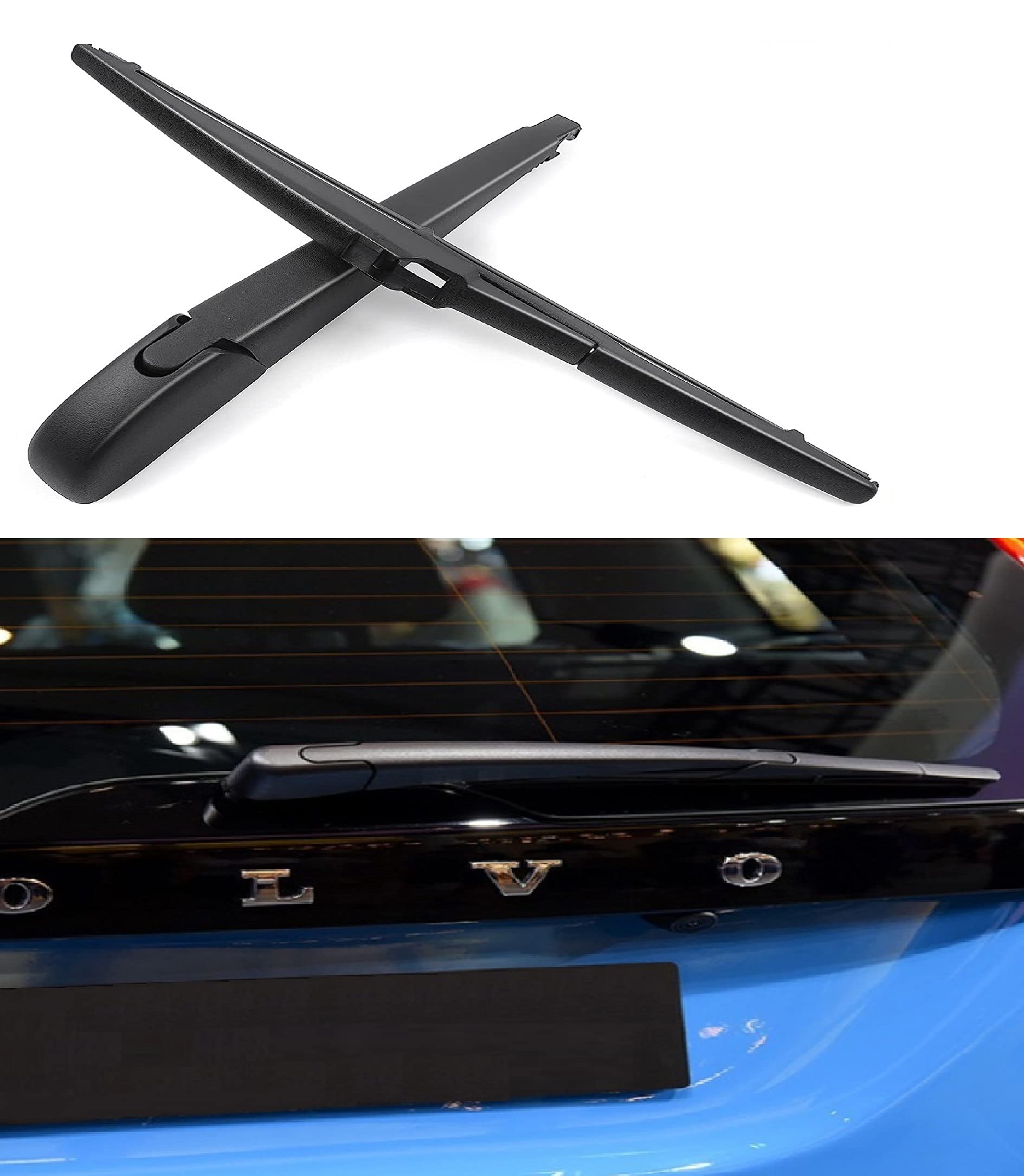 Auto Hub Rear Wiper Blade With Arm COMPATIBLE WITH Wr-V (Model : 2017-Till Date)-(Black)