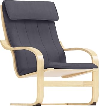 The Duable Poang Chair Cover Replacement is Compatible with IKEA Poang Armchair Slipcover Only Polyester