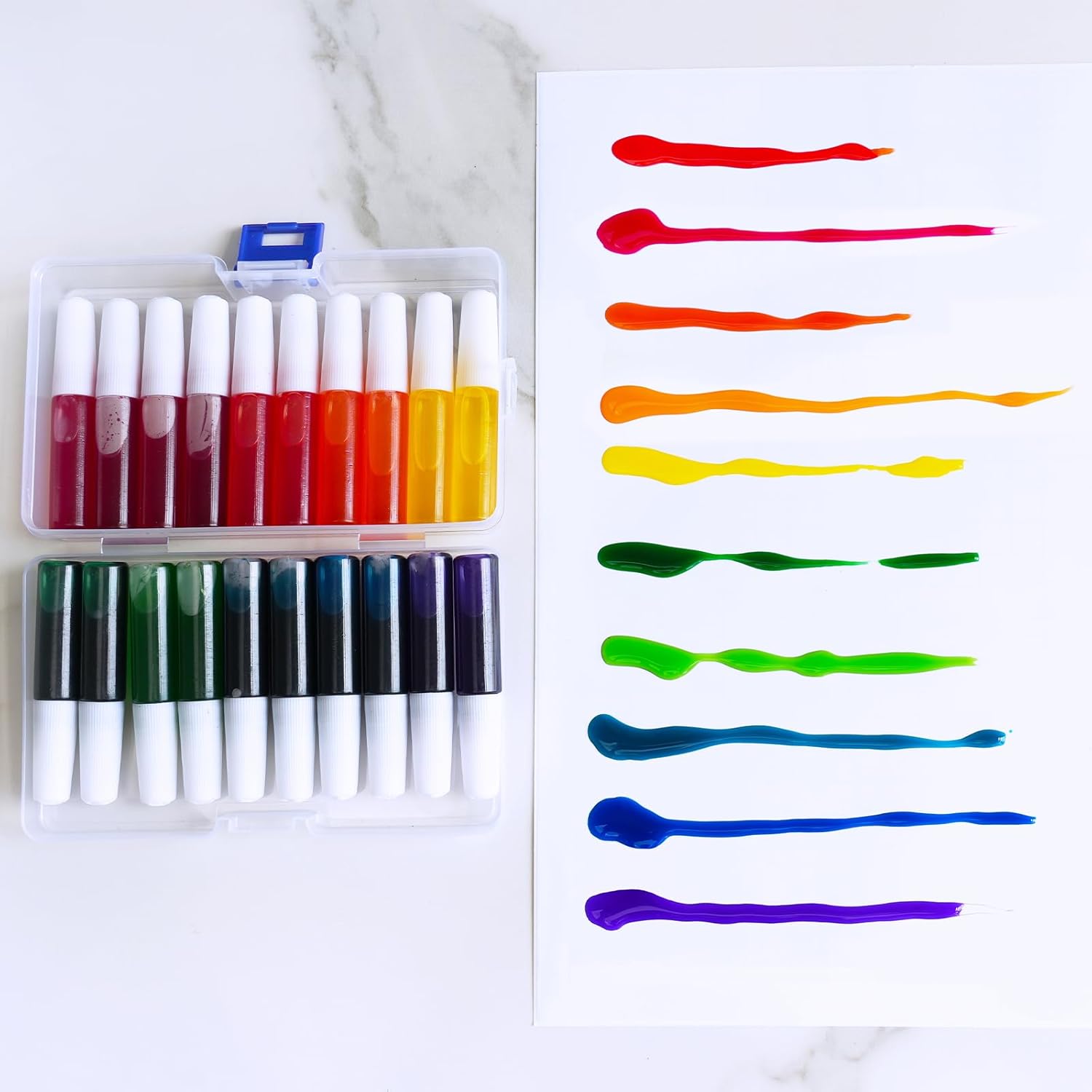 Winlyn 24 Sets Hummingbird Suncatcher Decorations DIY Window Paint Art Craft Kits Rainbow Bird Painting Kit for Kids Classroom Activities Birthday Spring Summer Camping Party Art Project