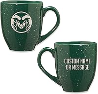 Vista 95 de Rico Industries NCAA UCLA Bruins Royal Blue - Taza de café de cerámica moteada grabada con láser de 16 onzas