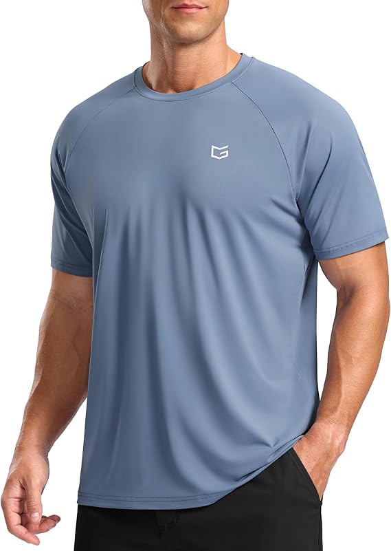 G Gradual Men&#39;s Workout Athletic T-Shirts Moisture Wicking Cooling Running Shirts Short Sleeve Performance Tee for Gym Tennis