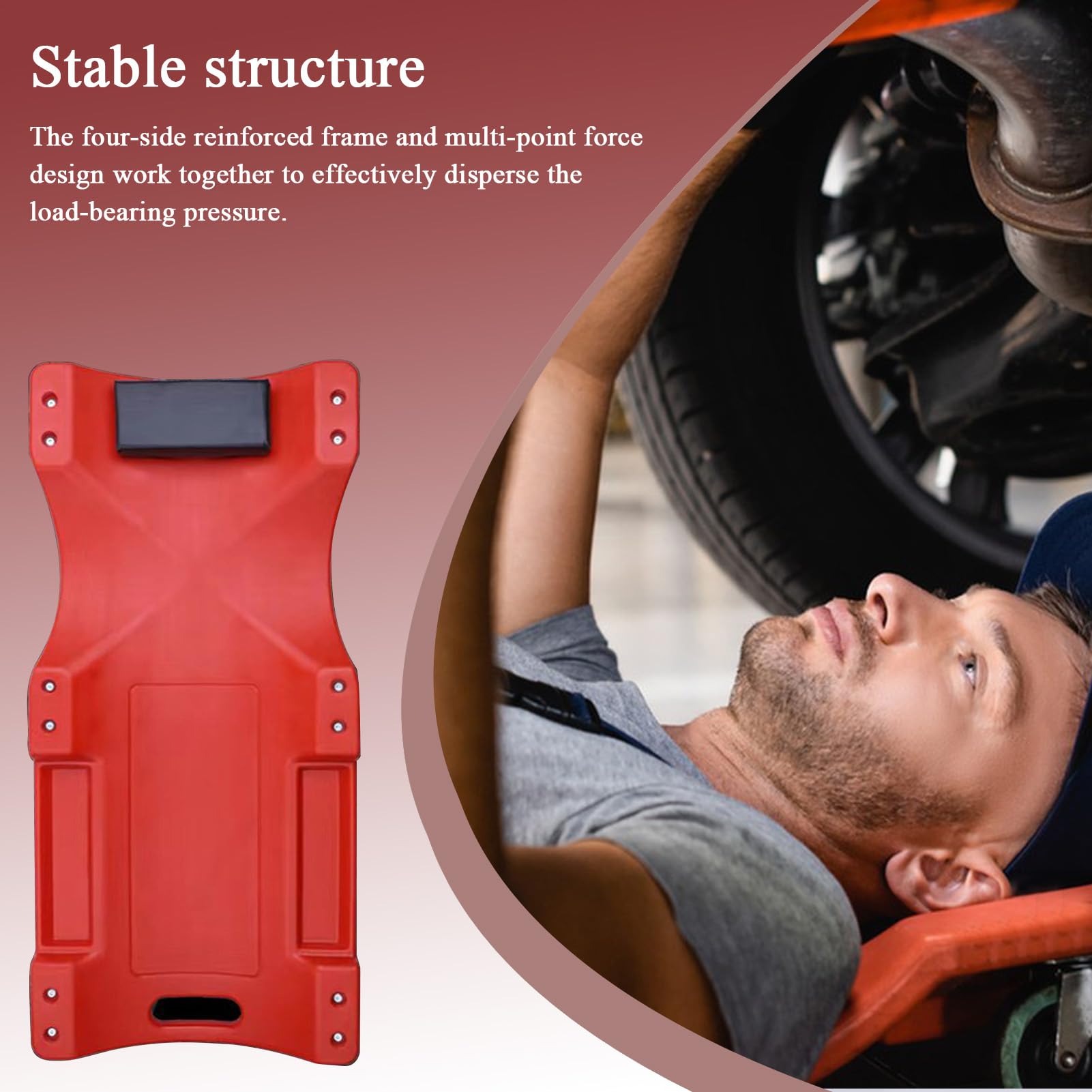 Creeper Meccanico Sotto Auto Carrello Antiscivolo Riparazione Cambio Olio | Carrello Scorrevole Sotto Auto Per Rotazione Pneumatici Detailing Carrozzeria Motore Officina Camion Sottoscocca
