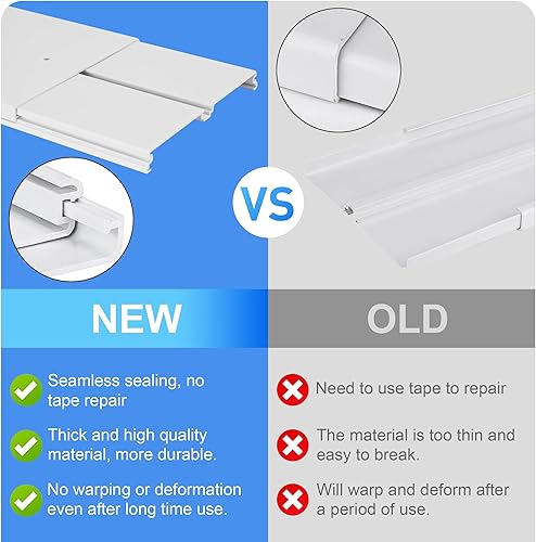 Miniatura 3 de MCROSAL Kit de ventilación portátil para ventana de aire acondicionado, kit de sellado ajustable para ventana de CA, kit de ventilación de CA para