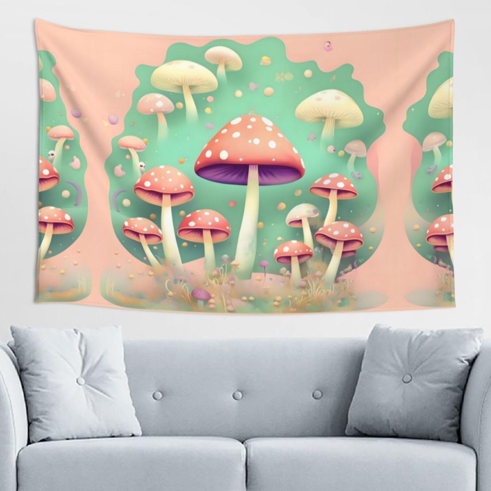 ZZYYDS Dream Mushroom Wall Decor Tapestry 60x40in, Wall Hanging, Home Decor, Dorm Decor, Porch Tapestry, etc.