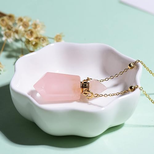 Miniatura 3 de Collar de botella de perfume de amatista, collar de aromaterapia, collar hexagonal puntiagudo con difusor de aceite esencial para mujer, collar de