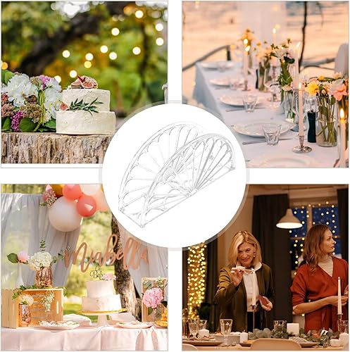 Miniatura 5 de BESTonZON 6 uds. Soporte de plástico para servilletas, dispensador de pañuelos, toalla de mano, soporte de papel, organizador de almacenamiento de