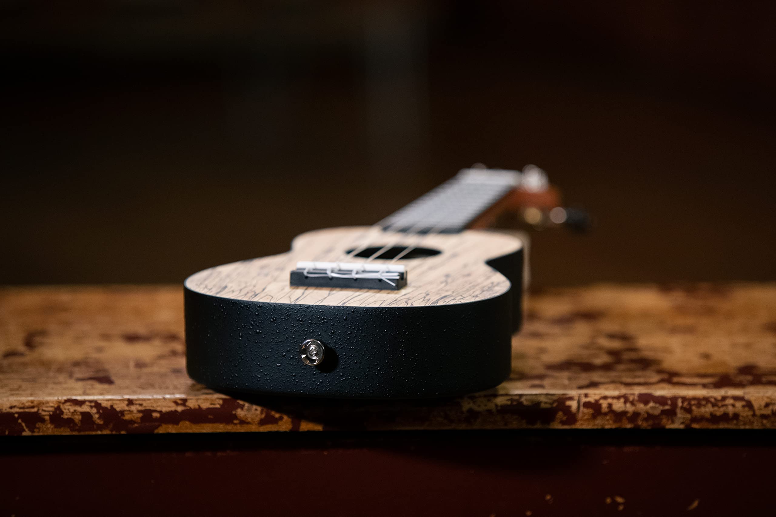 Ortega Guitars Sopran Ukulele Akustisch – Keiki K3 Series – Inklusive Zubehör – Gestockter Ahorn, ABS, Natur (K3-SPM)
