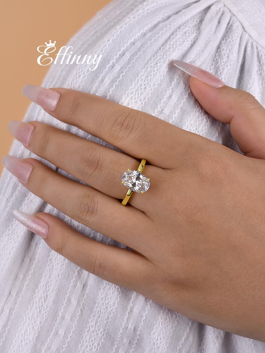 3.5ct Solitaire Pear Shaped Engagement Ring For Women,Noble Crushed Ice Thickened 14K Gold Plated Sterling Silver Elegant Beautiful Bridal Promise Ring - Image 4