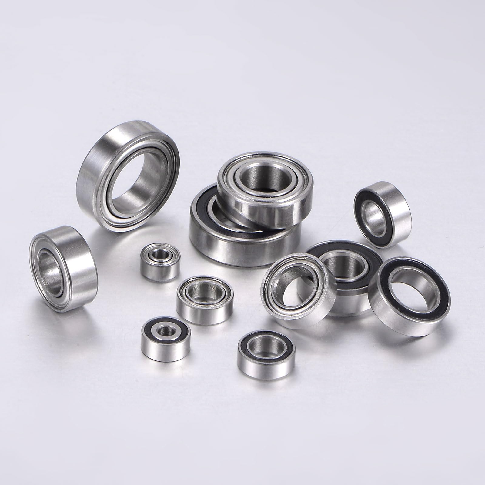 QUARKZMAN 20 sztuk 684ZZ łożyska kulkowe zwykłe 4 x 9 x 4 mm, łożyska ze stali chromowanej, podwójnie uszczelnione, precyzyjne łożyska, P0 (ABEC 1)