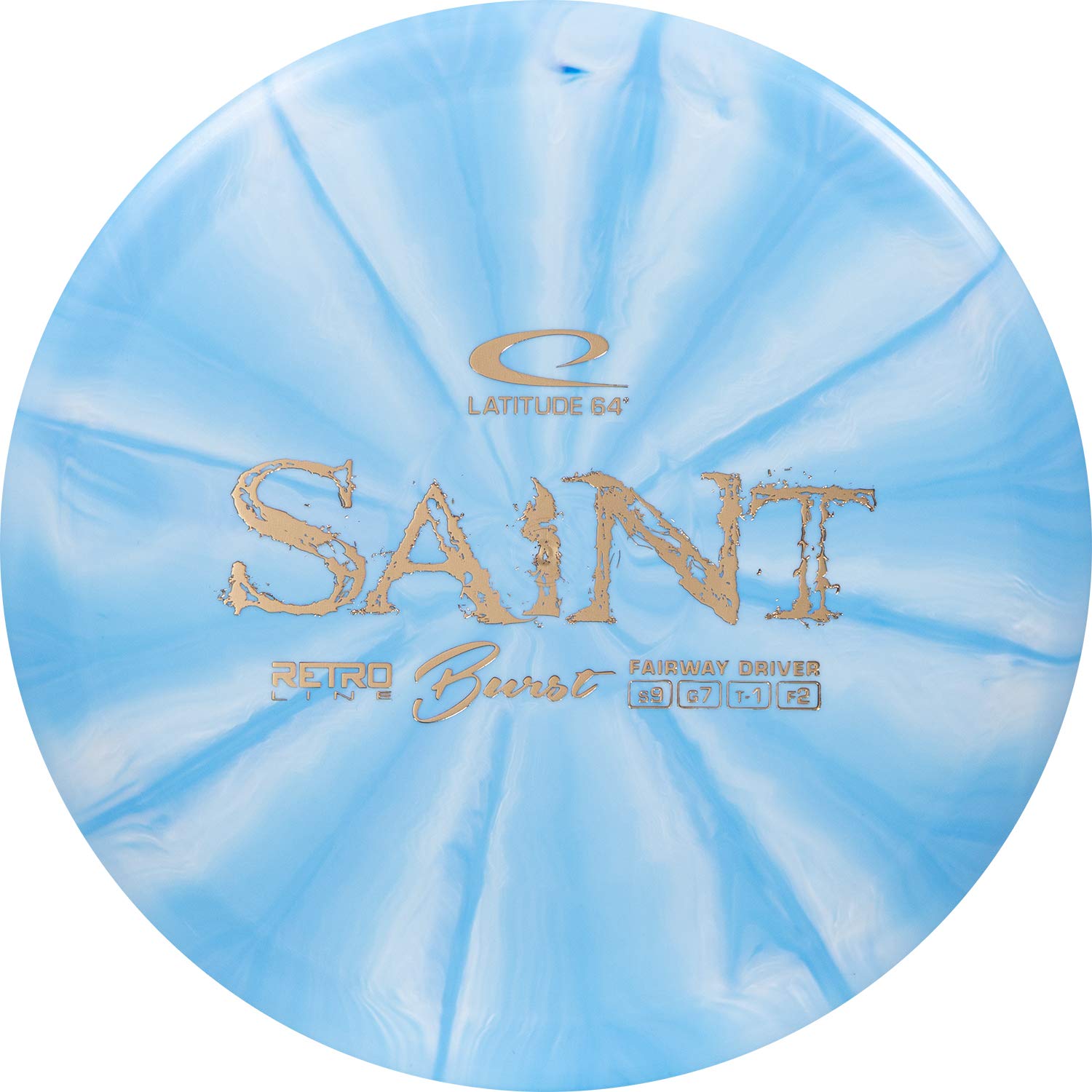 Latitude 64 Retro Saint Disc Golf Fairway Driver | Slightly Overstable Disc Golf Driver | Grippy Base Plastic | Fairway Driver Disc Golf Disc | Frisbee Golf Driver | 170g+