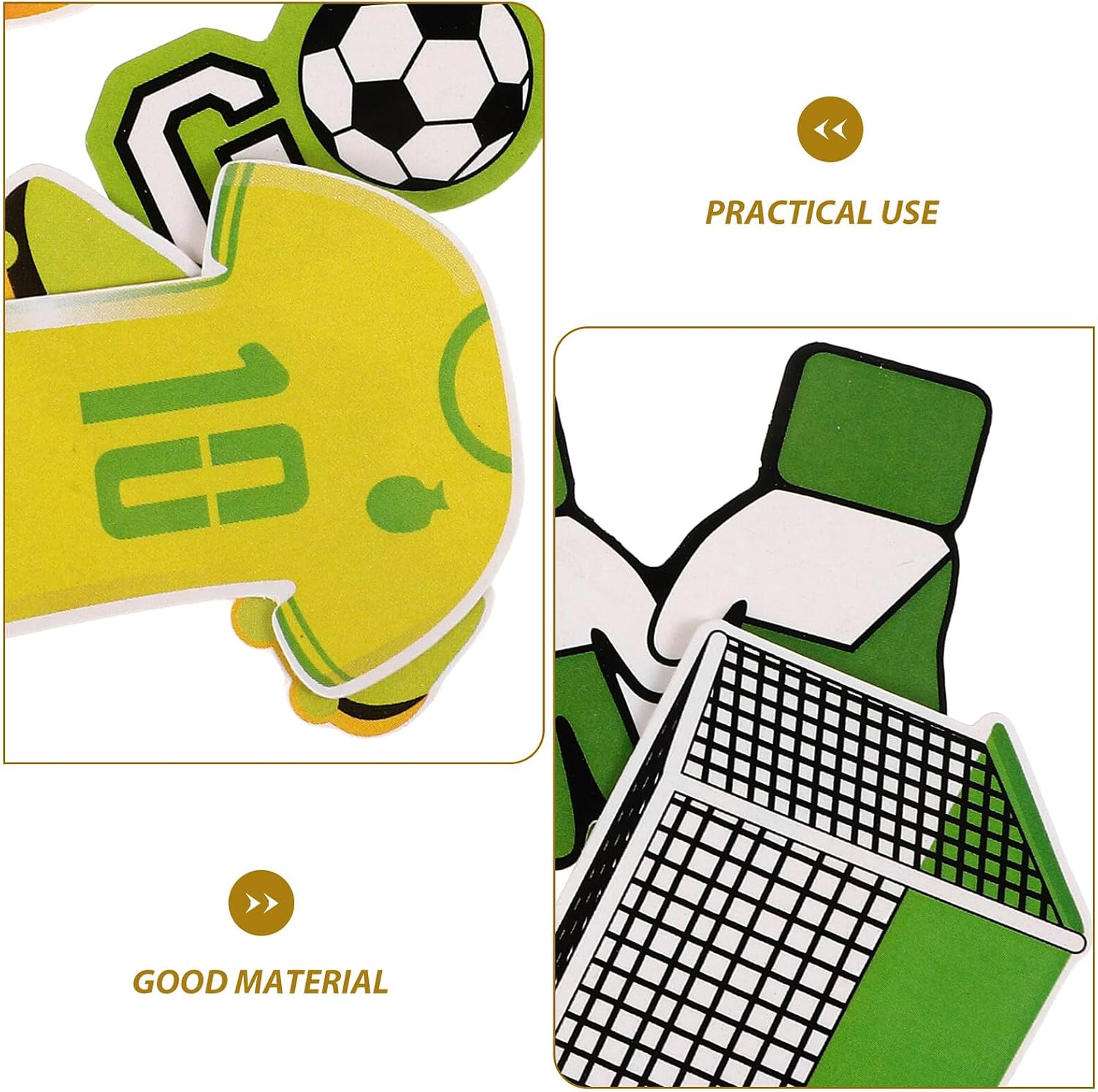 40pcs Football Cupcake Toppers and Soccer Cocktail Picks for Sports Birthday Party Cake Decorations, Non-edible Football Theme Cake Accessories for Game Day Celebration
