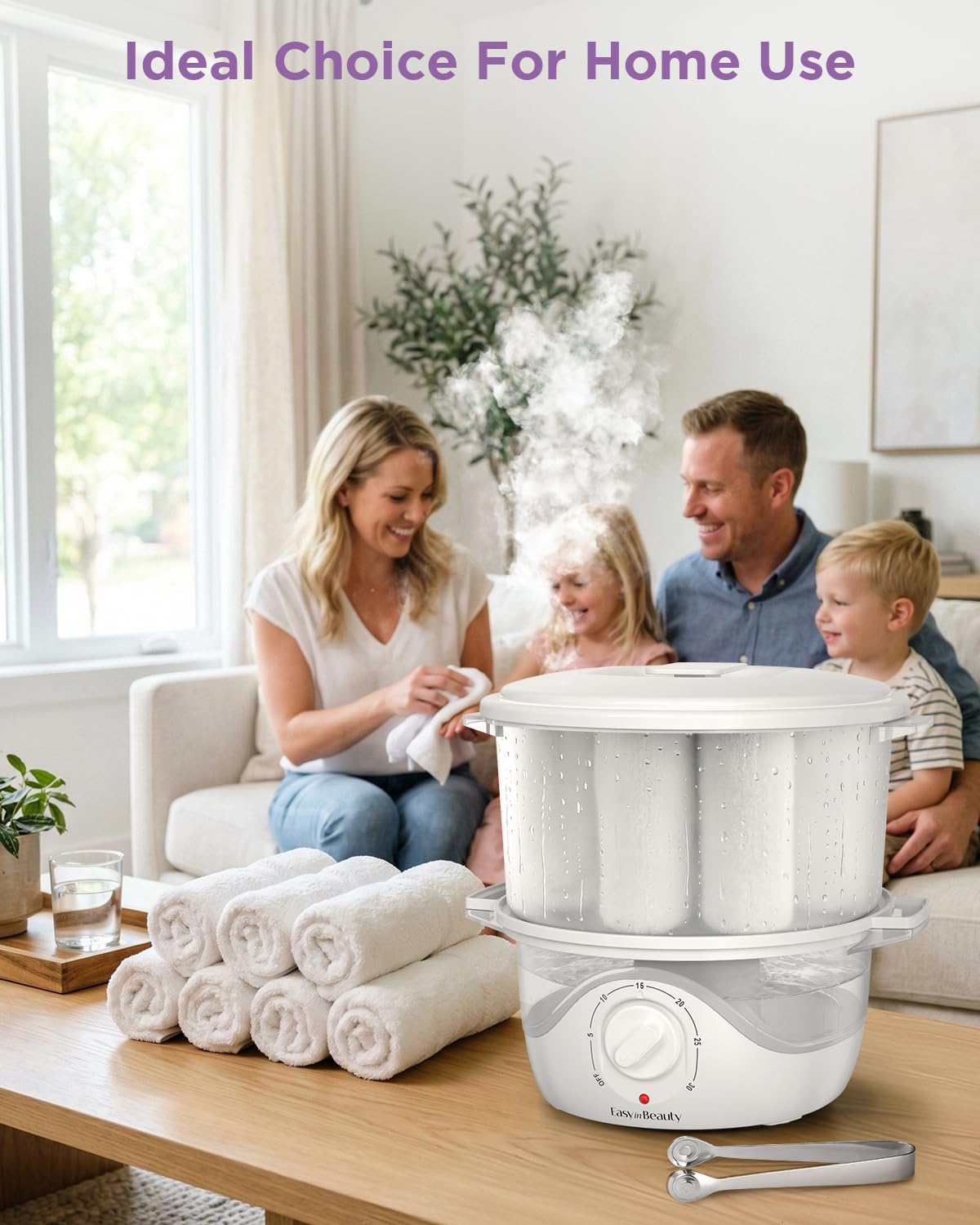 EASYINBEAUTY Portable Hot Towel Warmer and Steamer for Spa & Salon