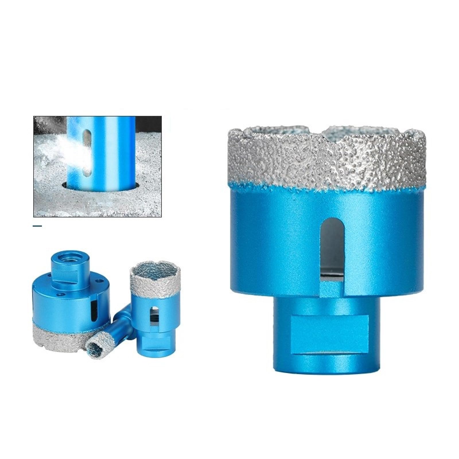 1pc M14 Filo Sottovuoto Brasato Punta Diamantata Per Foratura Foro Per Piastrelle In Ceramica Sega Trapano Per Marmo Granito,80 Mm