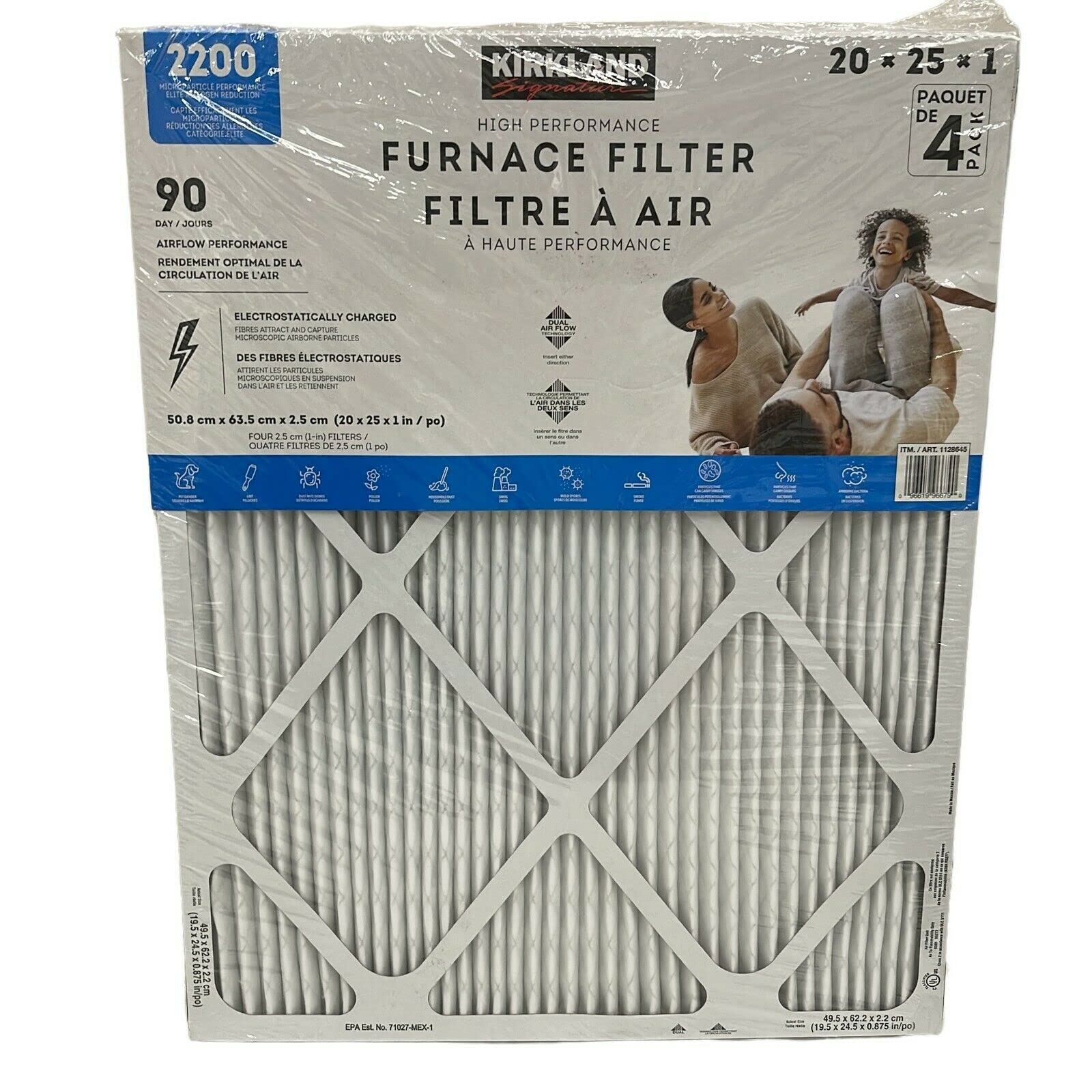 Buy Kirkland Signature High Performance Furnace Filter, 2200