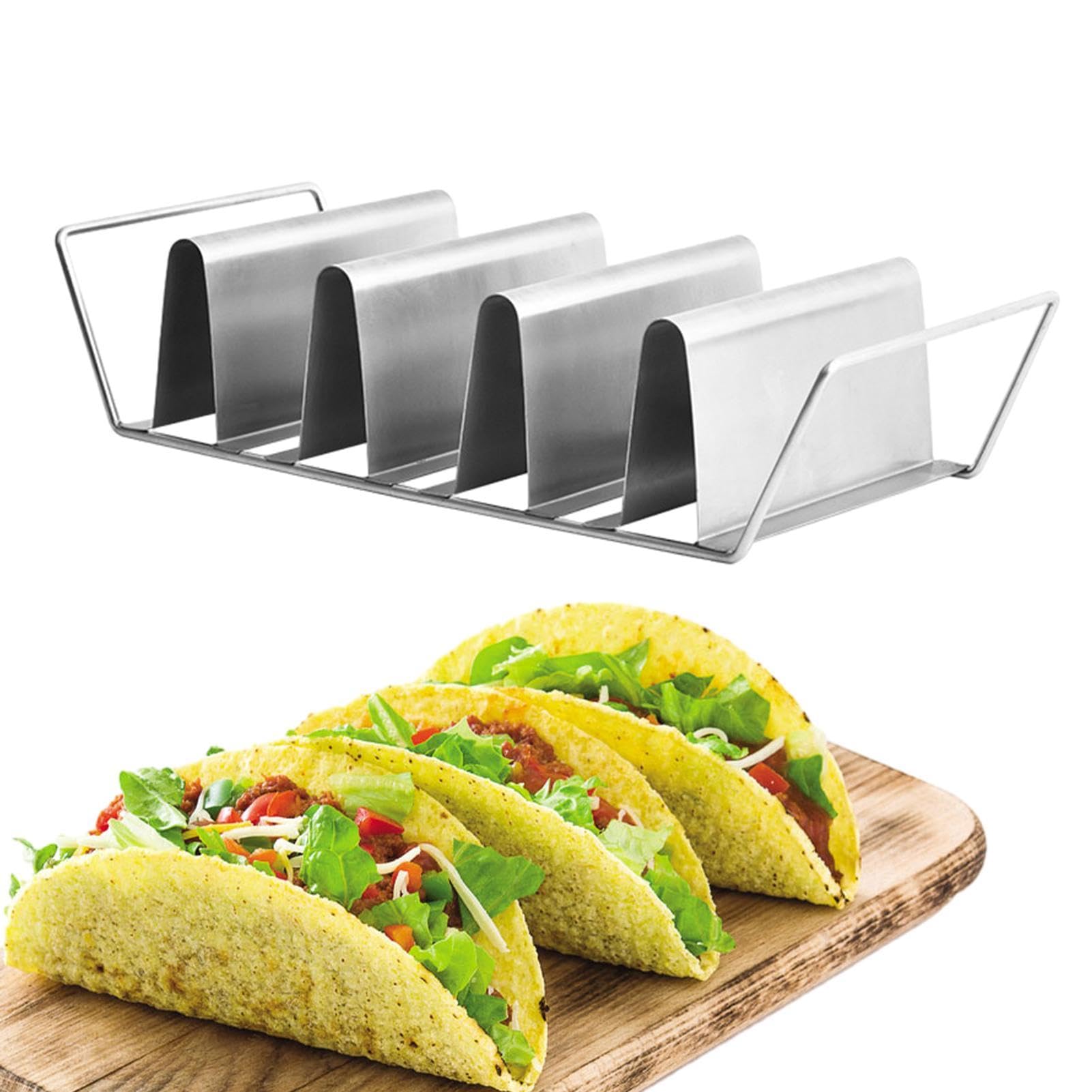 Porte-rouleau de tortillas en inox stable pour garnir sans renverser