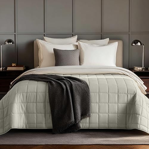 Miniatura 9 de HomeSmart Manta con Peso Tamaño King 50 libras, La Manta con Peso Más Pesada, Se Adapta a Camas Estándar y California King, Gris, 104x92