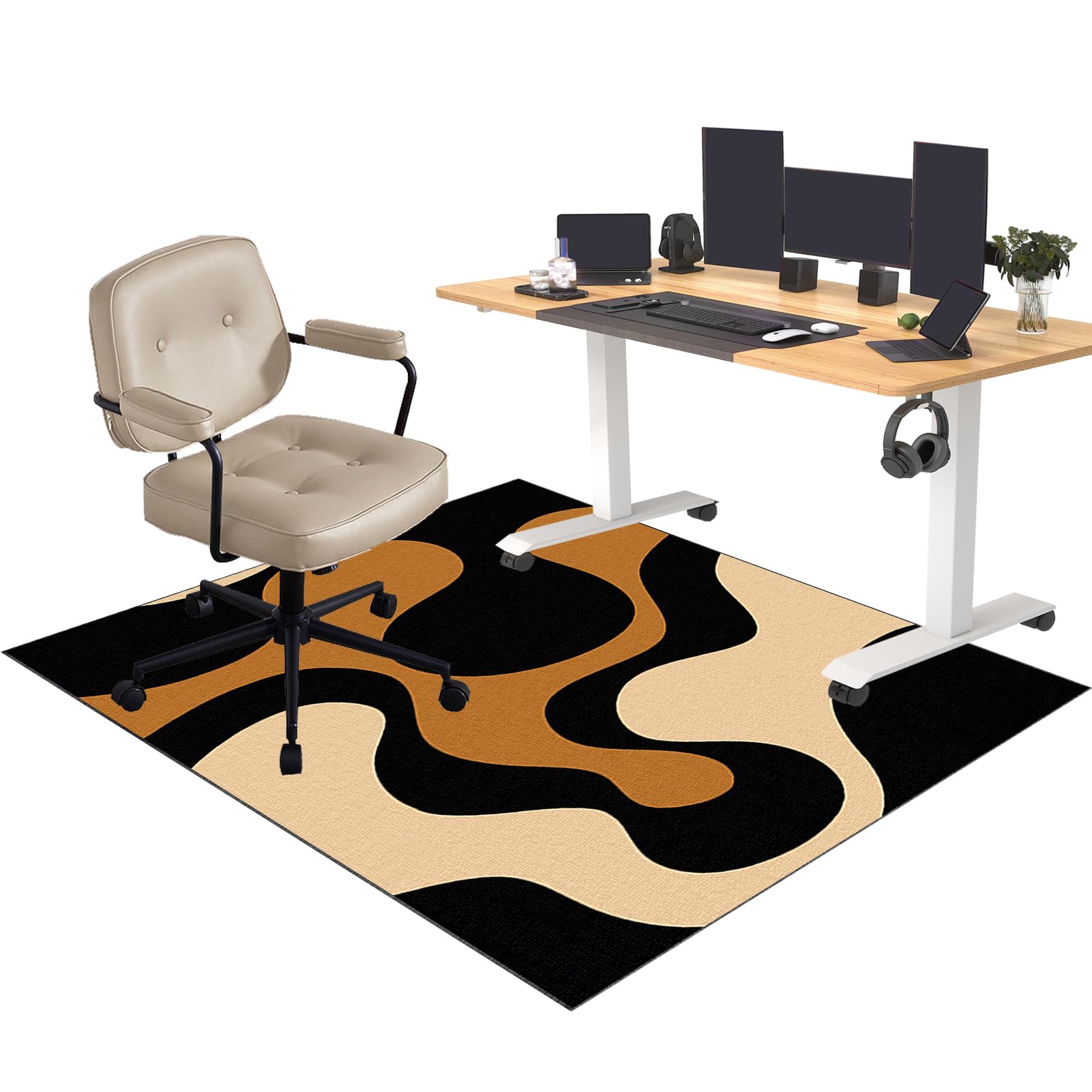 Tapis de chaise de jeu pour protéger le sol en bois de votre espace bureau de maison