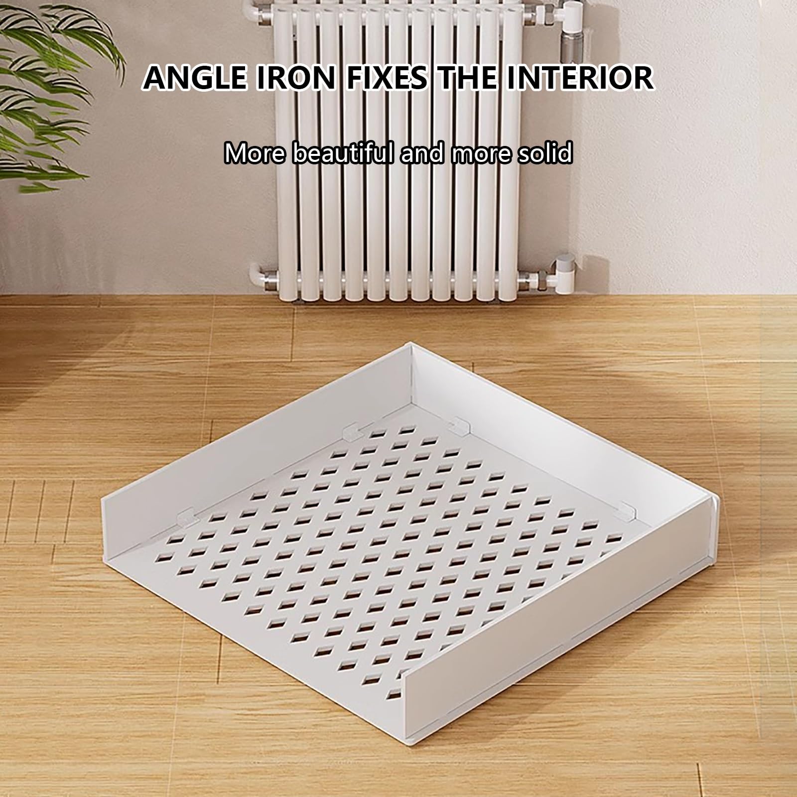 Cubreradiador para Esconder,Cubierta del Radiador,Soporte de exhibición de la Cubierta del radiador,Diseño Hueco de Rejilla,para Sala de Estar, Dormitorio, Pasillo.(L90*H60*T20cm)