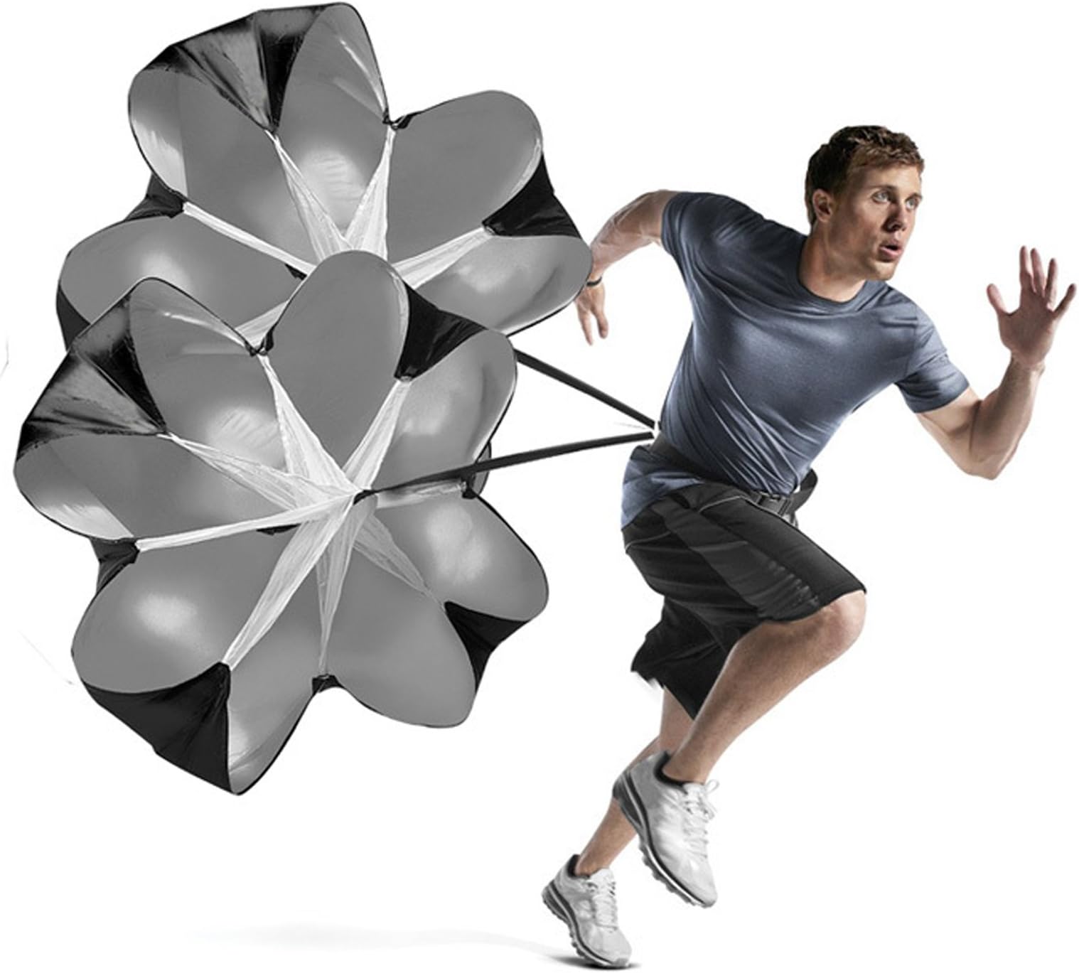 Micogo 58" Speed Training Resistance Parachute Umbrella Running Chute & Fitness Explosive Power Training