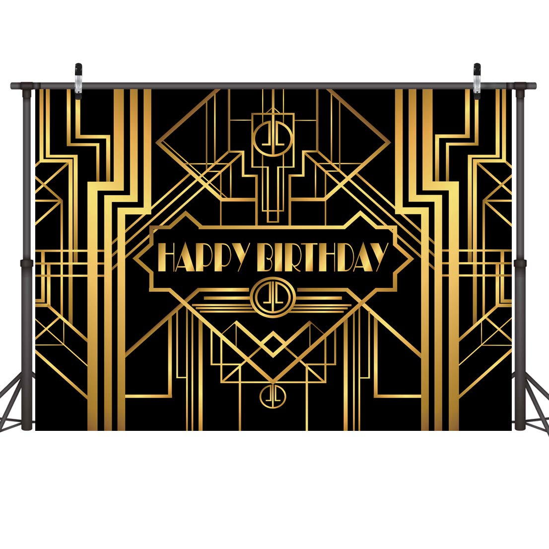 Buy LYWYGG 7x5FT Great Gatsby Birthday Party Photo Backdrops Happy