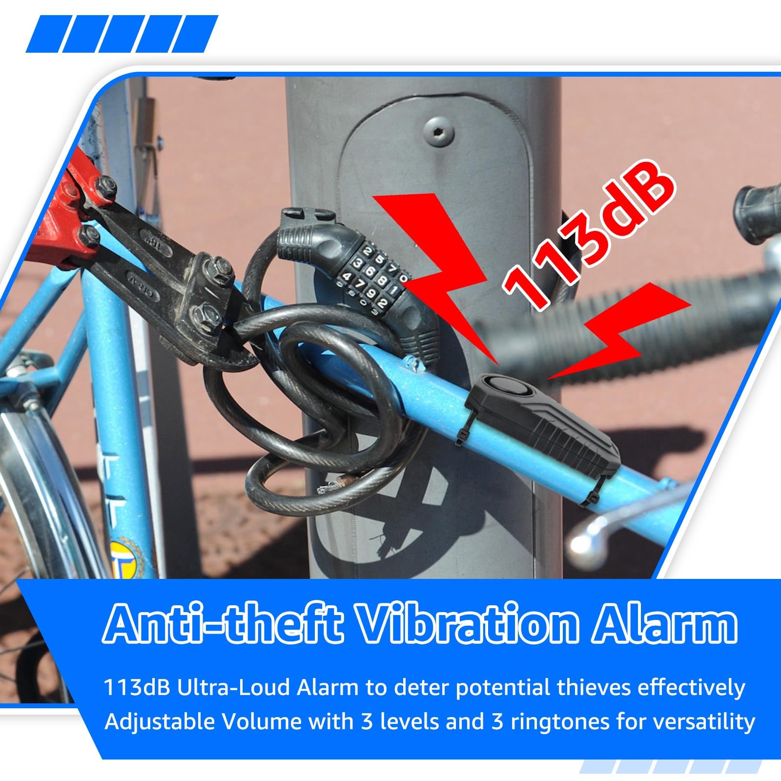 NineLeaf Fahrrad Alarmanlage, Drahtloser Fahrrad-motorradalarm