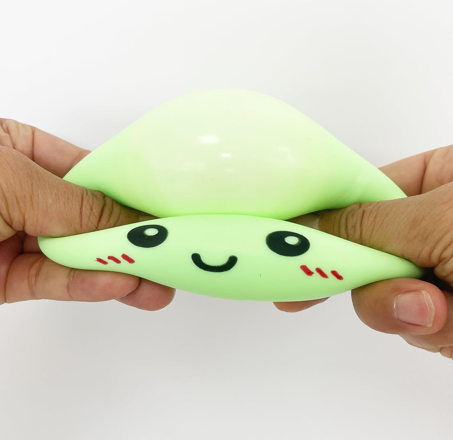 Glitter Steamed Bun Squishy, Simulated Flour-Filled Squeeze Toy Surprise Box with Steamer Basket, 3.35in Sensory Fidget Toy for Stress Relief, Cute Desk Decor & Easter Gift for 12+ Teens & Adults