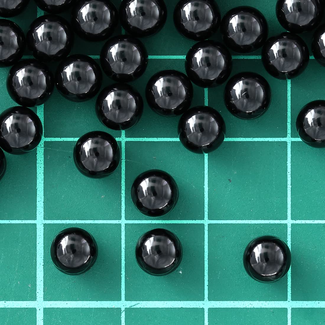 Amazon.co.jp: ファイニエ ビーズ 6mm 黒 丸 穴無し 1000個 ブラック