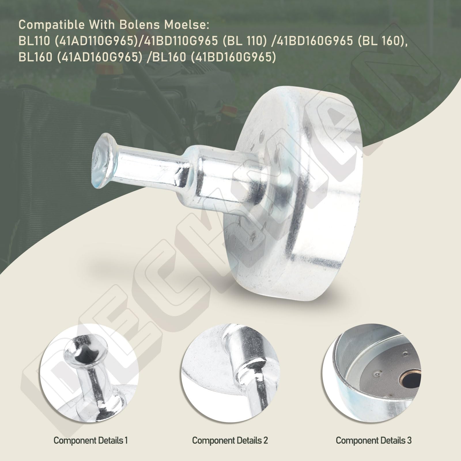 753-05860 Conjunto de embrague para Craftsman MTD Bolens Craftsman Huskee Troy-Bilt, 753-05860 Conjunto de embrague con tambor pequeño reemplaza 753-08114 791-182369 316711370