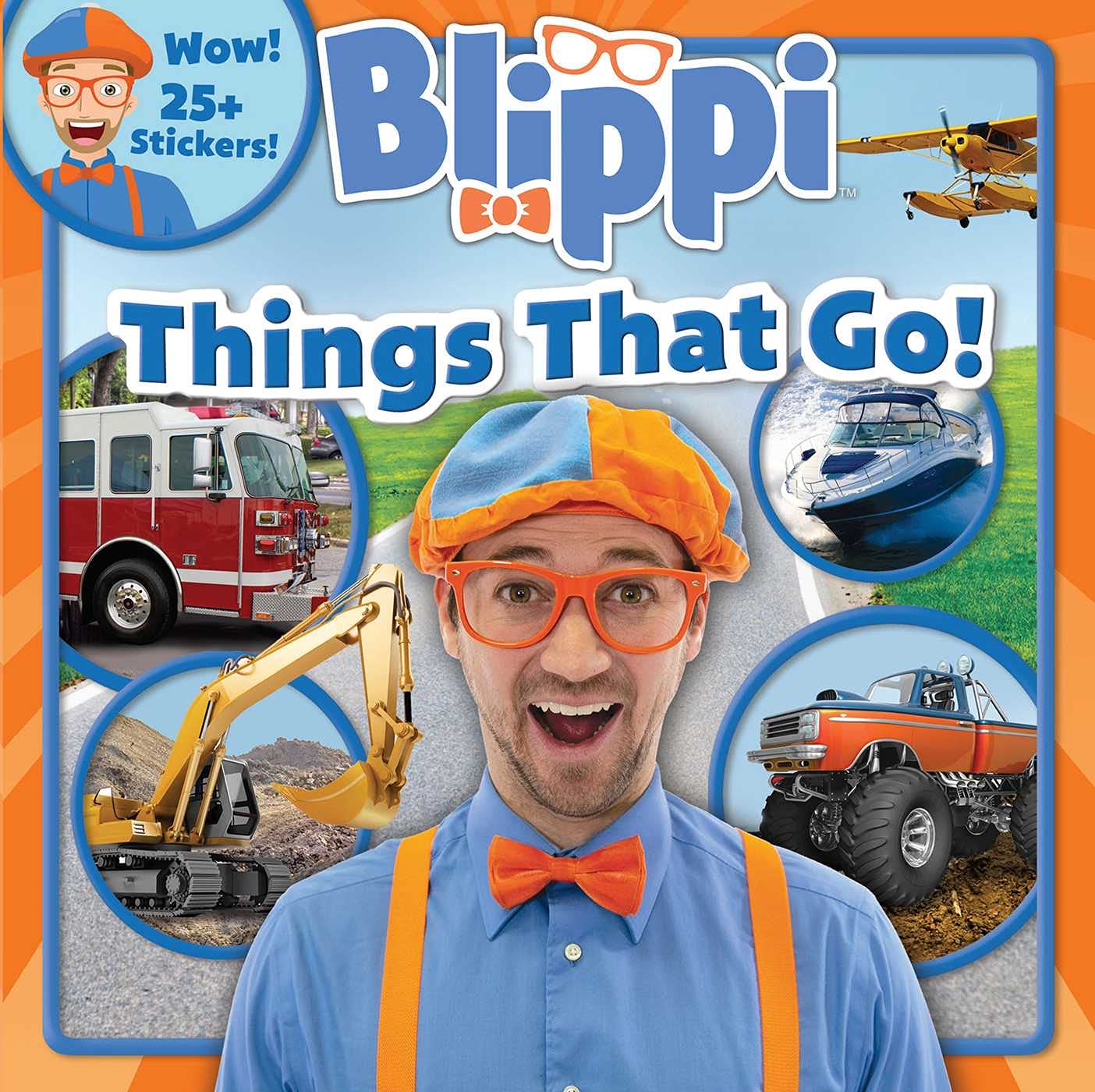 Blippi: Things That Go! (8x8)      Paperback – Sticker Book, October 1, 2019