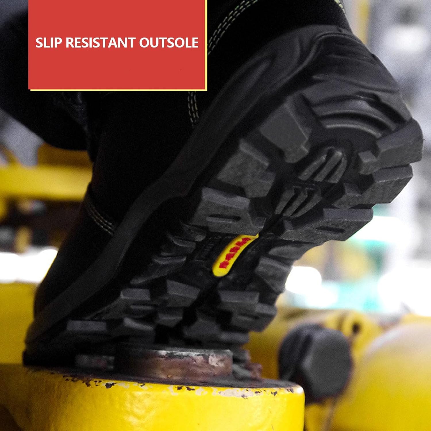 スチールトゥワークブーツ 耐パンク性 耐衝突性 耐ストレス性 耐火性 スチールトゥブーツ 耐久性 防水性 滑り止め スチールトゥシュ