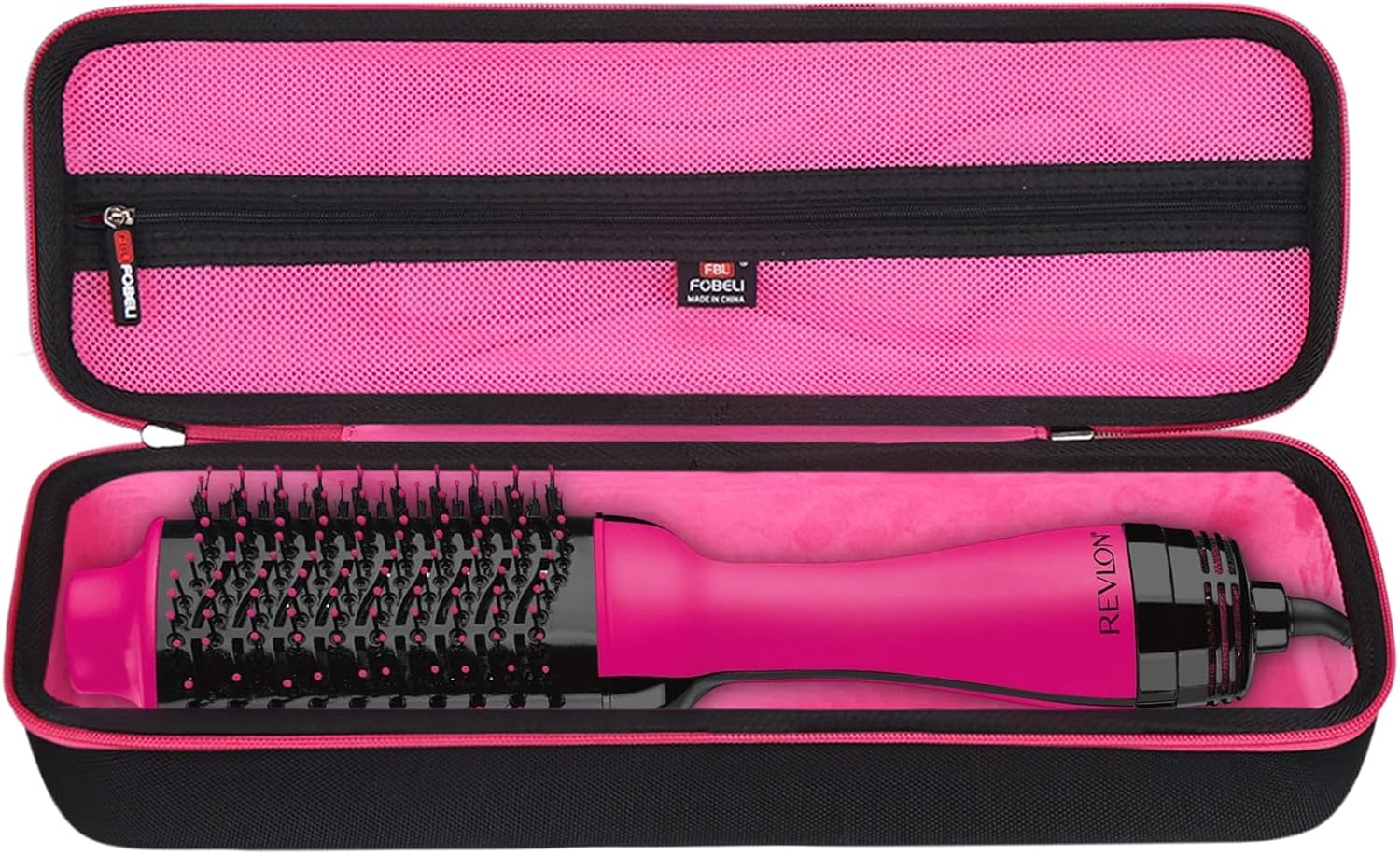 FBLFOBELI Hard Carrying Case for REVLON One Step 1.0 Volumizer / 2.0 Volumizer Plus Hair Dryer and Hot Air Brush (Raspberry, Case Only)